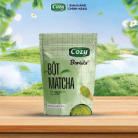 Bột Matcha Cozy, gói 200gr Pha Latte, Trà Sữa, Matcha Làm Bánh Kẹo Nougat Tết