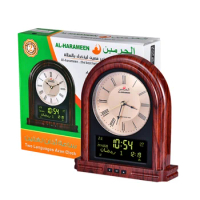 Azan Mosque Prayer Clock Wireless Islamic Mosque Azan Calendar Muslim Prayer Wall Clock Digital Alarm Ramadan Home Decoration