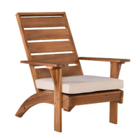 Patio Chairs, Outdoor Acacia Wood Patio Chair with Cushion, Garden Patio Chairs