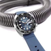 SEIKO 精工 PROSPEX 海龜 魟魚錶盤 潛水 機械錶 矽膠手錶-藍色/45mm