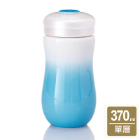乾唐軒活瓷 | 甜心隨身杯 / 中 / 單層 / 5色 370ml-白藍