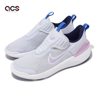 Nike 慢跑鞋 E-Series 1 GS 大童 女鞋 紫 白 彈力帶 透氣 緩衝 運動鞋 DV4250-006