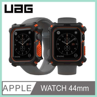 強強滾-UAG Apple Watch 44mm 耐衝擊保護殼-黑/橘