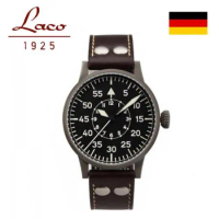 【Laco 朗坤】飛行員系列 861749  42mm｜ 德國錶 夜光錶 機械錶  復古錶 飛行錶  男/女錶 