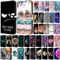 For Samsung A55 A35 Case Painted Pattern Wallet Flip Book Cover on for Samsung Galaxy A55 A35 A25 A15 5G A05S Phone Case Fundas