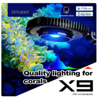 ZETLIGHT X9 66W 99W Full Spectrum WiFi Bluetooth App Control Marine Aquarium LED Light for Saltwater Coral Reef Fish Tank