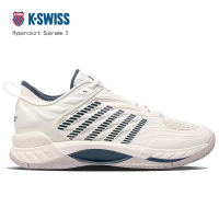 【K-SWISS】進階網球鞋 男鞋 白藍 Hypercourt Supreme 2(送運動襪)