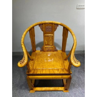 金絲楠木具皇宮椅三套實木圈椅新式仿古椅客廳太師椅