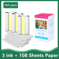 New KP-108IN KP-36IN Ink Case Photo Paper For Canon Selphy CP1500 CP1300 CP1200 CP910 CP900 Photo Printer 100*148mm