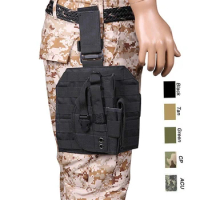 Hunting Molle Pistol Drop Leg Holster Platform Airsoft Tactical Leg Thigh Panel Airsoft Thigh Bag Leg Rig Gun Bag