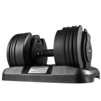 Gym workout man power weight lifting training automatic adjustable dumbbell 40kg 90 lbs