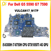 VULCAN17_N17P Mainboard for Dell G5 5590 G7 7590 laptop motherboard CN-WR2WR 0T5XC1 with i5-8300H i7-8750H CPU GTX1050Ti 4G GPU