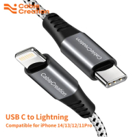 CableCreation USB C to Lightning Cable [Apple MFi Certified] Type C iPhone PD Fast Charging Cable Compatible for iPhone 14/13/12