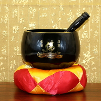 佛教用品4-12寸純銅銅磬引磬銅慶引慶木魚法器大小號擺件全國包郵