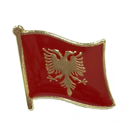 【A-ONE 匯旺】Albania 阿爾巴尼亞 國旗徽章 別針 國旗配飾 紀念徽章 國慶 辨識 造型 時尚