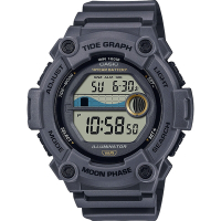 CASIO 卡西歐 10年電力 水上運動計時手錶 送禮推薦-灰 WS-1300H-8AV