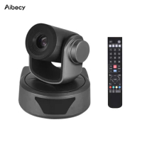 Aibecy Video Conference Camera Webcam 10X Optional Zoom Full HD 1080P 52 Degree Wide Viewing Auto Focus USB2.0 Cam for Meetings