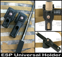 ESP Holder多功能快拔LED強光戰術電筒套多角度伸縮防身棍套
