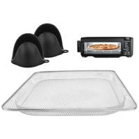 Oven Baking Pan Oven Grilling Basket Silicone Oven Mitts Air Fryer Accessories Air Fryer Roasting Tray Perfect for SP100