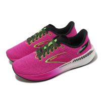 【BROOKS】競速跑鞋 Hyperion GTS 女鞋 桃紅 綠 氮氣中底 支撐 馬拉松 路跑 運動鞋(1203971B661)