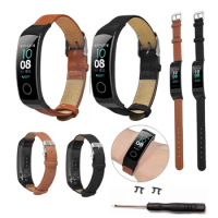 Leather Bracelet For Huawei Honor Band 5 4 High Quality Wristband Strap Smart Accessories Replacement Smartwatch Band Straps