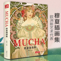 Mucha illustration collection mucha Chinese version picture book Alphonse Mucha original European an