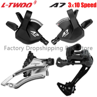 LTWOO A7 3X10 Speed Bicycle Derailleur Groupset 10S Shifter Lever Front Rear Derailleur MTB Bike 10V Rear Switchs