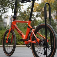 Folding carbon fiber bicycle F451, travel. Portable 22-inch small wheel drive mountain bike scooter Lightweight aluminum alloy