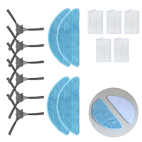 5Pcs Filters &amp; 4Pcs Mop Cloths For SUZUKA PRO GEN 2 Robot Vacuum Cleaner With 6Pcs Side Brushes Replaceable Accessories