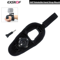For GoPro 360° Rotation Hand Strap Mount Hand Glove Wrist Strap Mount For GoPro Hero 12 11 10 9 8 7 6 5 Insta360 X3 DJI Action 3
