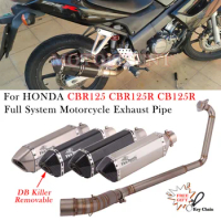 For Honda CBR125 CBR125R CB125R CBR 125 125R 2010 - 2016 Motorcycle Exhaust Full System Muffler Escape Front Middle Link Pipe