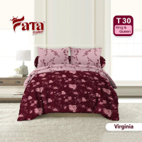 Fata Premier - Set Bedcover Fata Tinggi 30cm 180x200, 160x200 Minimalis King & Queen Microtek Disper