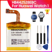 Watch Replacement Battery HB442528EBC for Huawei Watch 1 Watch1 Battery 300mAh + Tool