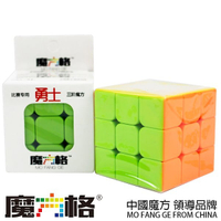勇士三階 魔術方塊 螢光色 0934B /一個入(定100) 比賽專用 奇藝魔方 奇藝三階魔方 3x3x3 -鑫