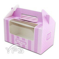 精緻手提盒-2格 (麵包紙盒/野餐盒/速食外帶盒/點心盒)【裕發興包裝】BS0179/BS0180/BS0181