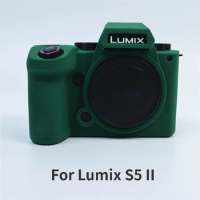 For Panasonic Lumix S5M2 Camera Silicone Protective Case Soft Dustproof Cover Skin for Lumix S5 Mark II S5 II Bag Accessories