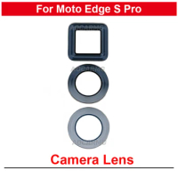 1Set For Motorola Moto Edge S Pro Back Camera Lens With Adhesive Rear Camera Lens Replacement Part