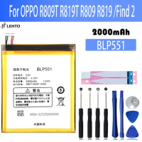 100% New Original Battery BLP551 For HUAWEI BLP-551 R809T R819T R809 R819 Find 2 Battery + Free Tool