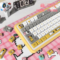 ECHOME Cute Puppy Theme Keycap 138key Set PBT Dye-sublimation Anime Keyboard Cap Cherry Profile Key Cap for Mechanical Keyboard