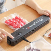 Vacuum Sealer makanan Mesin Vakum Plastik Pembungkus Makanan Otomatis Alat