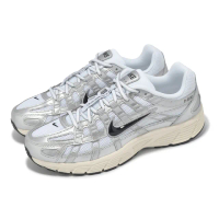 【NIKE 耐吉】休閒鞋 P-6000 男鞋 女鞋 Metallic Flat Silver 銀 藍 黑 復古(CD6404-105)