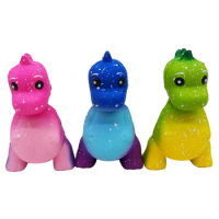 Jumbo Colorful Galaxy Dinosaur Squishy Kawaii Animal Doll Soft Squeeze Toy Slow Rising Party Game Stress Relief Fun for Kid Gift