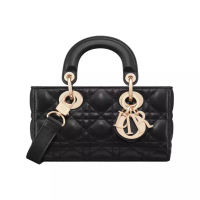 Christian Dior Mini Lady D-Joy Bag Cannage Lambskin Black