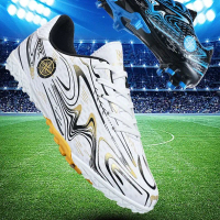 Children's Edition Messi Soccer Shoes for Boys and Girls, TF Cleats, Long Cleats, Youth Student Comp