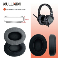Nullmini 替換耳墊, 用於 CoolerMaster MH75 耳機皮革天鵝絨絲絨保護套耳機耳罩