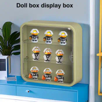 Display Case For Figures Transparent Dust-Proof Storage Box 3-Layer Display Cases Doll Box Display Stand