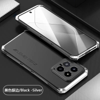 Vỏ giáp kim loại chống va đập sang trọng cho Xiaomi Mi 14 Pro, khung nhôm, vỏ PC cứng cho Xiaomi Mi 