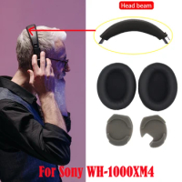 1Pair Ear Pads For Sony WH-1000XM4 Headphones Elastic Foam Earpads Ear Pads Sponge Cushion Replacement