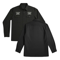 BORDIR KOMPUTER LENGAN PANJANG KEMEJA KERJA WORKSHIRT CUSTOM LOGO DEPAN SAJA