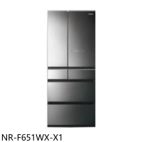 Panasonic國際牌【NR-F651WX-X1】650公升六門變頻鑽石黑冰箱(含標準安裝)